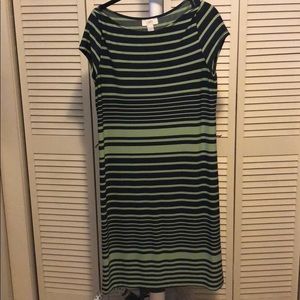 Lime & Navy Shift dress. Gently worn. Size small